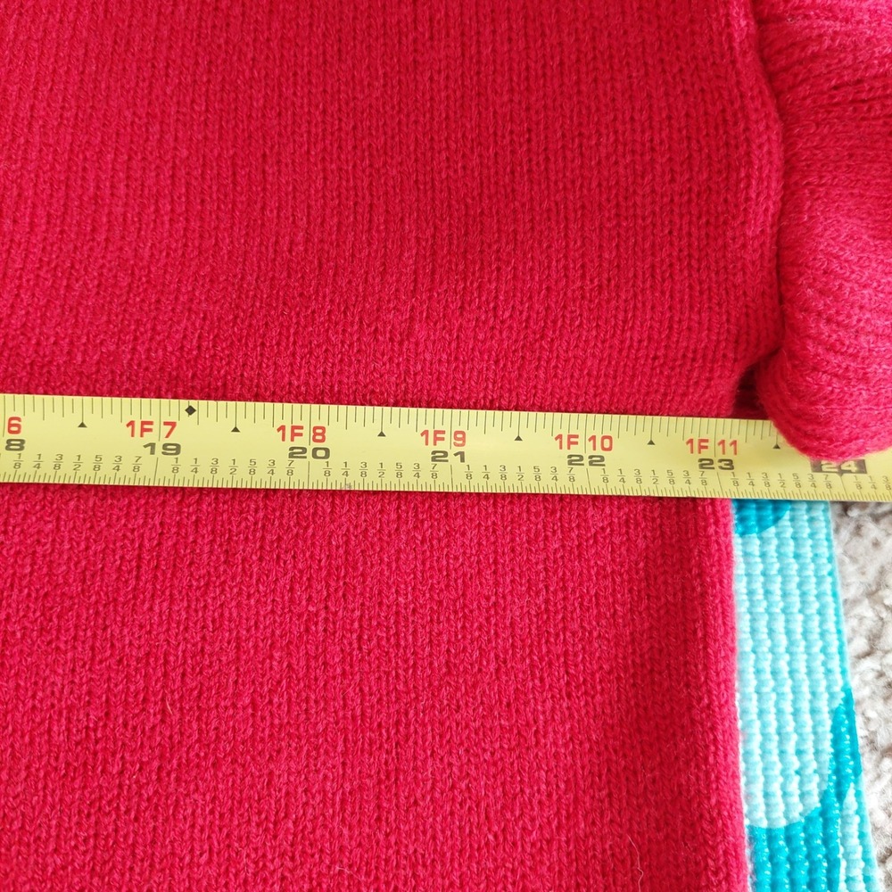 Capsule Red Ruffle Sleeve Crewneck Sweater Womens Small 8-12 NWT - Picture 8 of 10